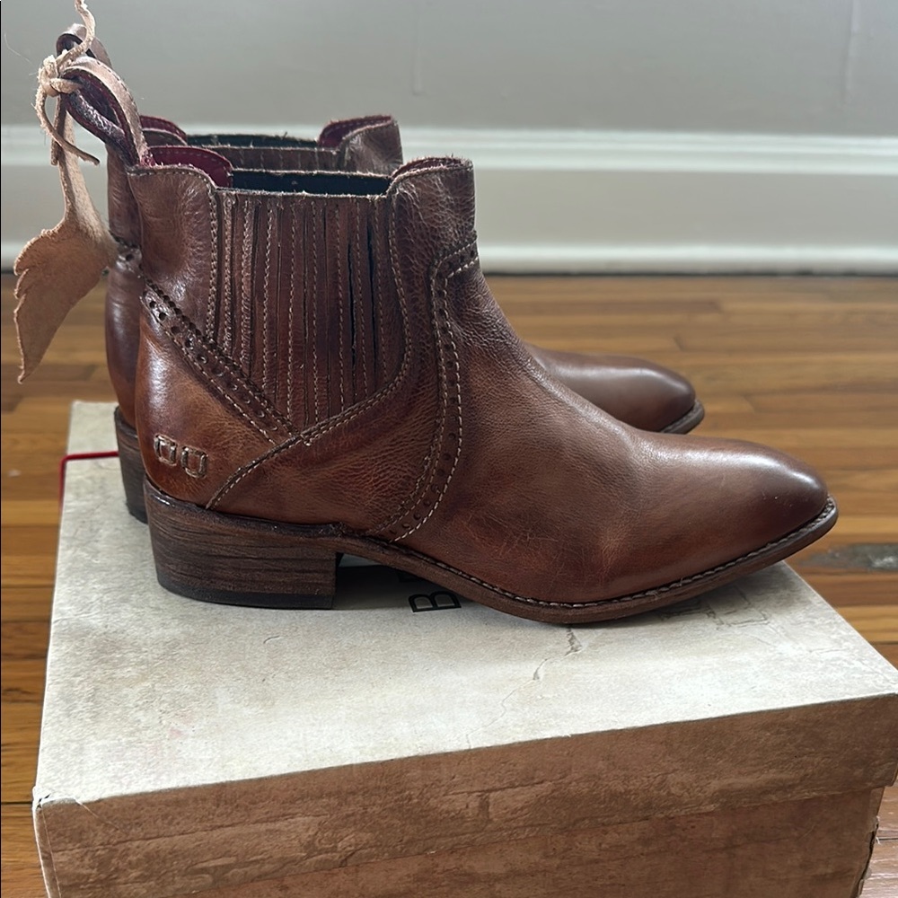 BED|STU Brown Leather Bleecker Chelsea Boots - Picture 5 of 6